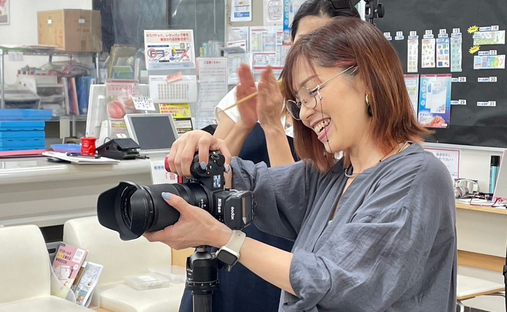 山田真由美さんの仕事風景